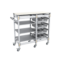 Тележка 2-х секционная для учебных наборов и цифровых лабораторных комплексов SenseDisc - «globural.ru» - Миасс