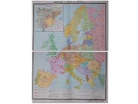 Учебная карта "Европа 1924-1939 гг" 1050*1420 мм (матовое, 2-стороннее лам.) - «globural.ru» - Миасс