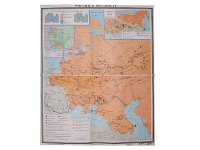 Учебная карта "Россия 1907-1914 гг." 1420*1100 мм (матовое, 2-стороннее лам.) - «globural.ru» - Миасс