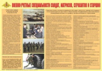 Плакат "Военно-учетные специальности солдат, матросов, сержантов и старшин" - «globural.ru» - Миасс
