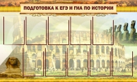 Стенд "Подготовка к ЕГЭ и ОГЭ по истории вариант 2 ( 9 кармашков)" - «globural.ru» - Миасс