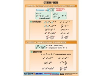 Таблица демонстрационная "Степени чисел" (винил 100х140) - «globural.ru» - Миасс