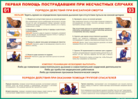 Таблица Порядок действий при внезапной смерти 1000*1400 винил - «globural.ru» - Миасс
