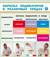 Стенд "Окраска индикаторов в различных средах" - «globural.ru» - Миасс