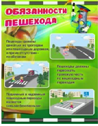 Стенд "Обязанности пешехода" - «globural.ru» - Миасс