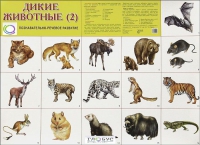 Раздаточные карточки "Дикие животные" часть 2 - «globural.ru» - Миасс