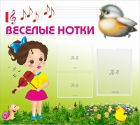 Стенд "Веселые нотки" - «globural.ru» - Миасс
