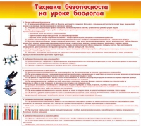 Стенд "Техника безопасности на уроках биологии" (вариант 2) - «globural.ru» - Миасс