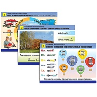 Комплект таблиц для начальной школы "Русский язык. Имя прилагательное" - «globural.ru» - Миасс