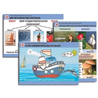 Комплект таблиц для начальной школы "Русский язык. Имя существительное" - «globural.ru» - Миасс