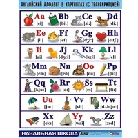 Таблица демонстрационная "Английский алфавит в картинках"(100x140) - «globural.ru» - Миасс