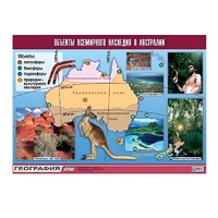 Таблица демонстрационная "Объекты всемирного наследия в Австралии" (винил 70х100) - «globural.ru» - Миасс