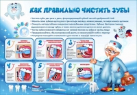 Стенд "Как правильно чистить зубы" - «globural.ru» - Миасс