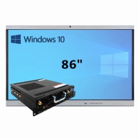 Интерактивная панель 86" (встроенный ПК Win10, Intel i5) - «globural.ru» - Миасс