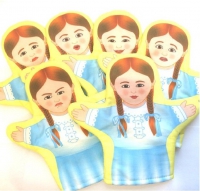 Набор кукол - рукавичек  "Эмоции. Девочки" - «globural.ru» - Миасс