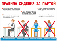 Таблица Правила сидения  за партой 1000*1400 винил - «globural.ru» - Миасс
