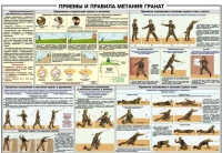 Плакат "Приемы и правила метания гранат" - «globural.ru» - Миасс
