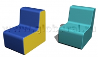 Прямоугольный стул 50*60*60/32см (ВИК) - «globural.ru» - Миасс