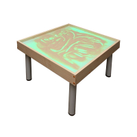Столик на ножках для рисования песком Радуга. Подсветка RGB - «globural.ru» - Миасс