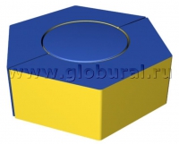 Шестигранное кресло - пуф 80*70*30см (ВИК) - «globural.ru» - Миасс
