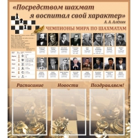 "Шахматы" тематический стенд - «globural.ru» - Миасс