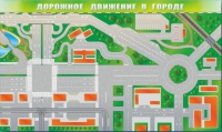 Доска магнитно-маркерная панорамная "Дорожное движение в городе" - «globural.ru» - Миасс