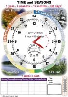 TIME and SEASONS. Комплект таблиц по английскому языку. Учебно наглядные пособия - «globural.ru» - Миасс