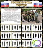 Стенд "Военная форма одежды (флаг РФ)" - «globural.ru» - Миасс