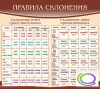 Стенд "Правила склонения" - «globural.ru» - Миасс