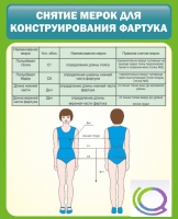 Стенд "Снятие мерок для конструирования фартука" - «globural.ru» - Миасс