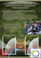 Стенд "Защита Отечества-обязанность каждого гражданина" - «globural.ru» - Миасс