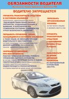 Плакат "Водителю запрещается " 1000*1400 винил - «globural.ru» - Миасс
