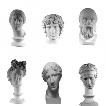 Комплект гипсовых моделей головы  - «globural.ru» - Миасс